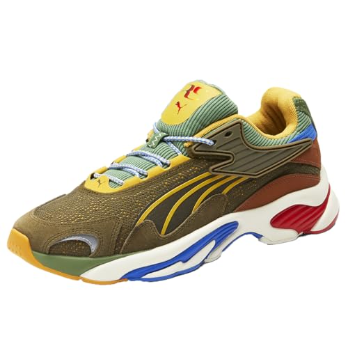 PUMA Mens Rs-C Motley Lace Up Sneakers Shoes Casual - Green2