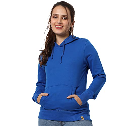 Image of Campus Sutra Women cotton Premium Zipper Hoodie-Grey