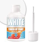 White Touch Up Paint Pen, Multi Surface White Paint for Wall, Door, Cabinets, Furniture, Ename, Wood (Semi-Gloss, 50ML)