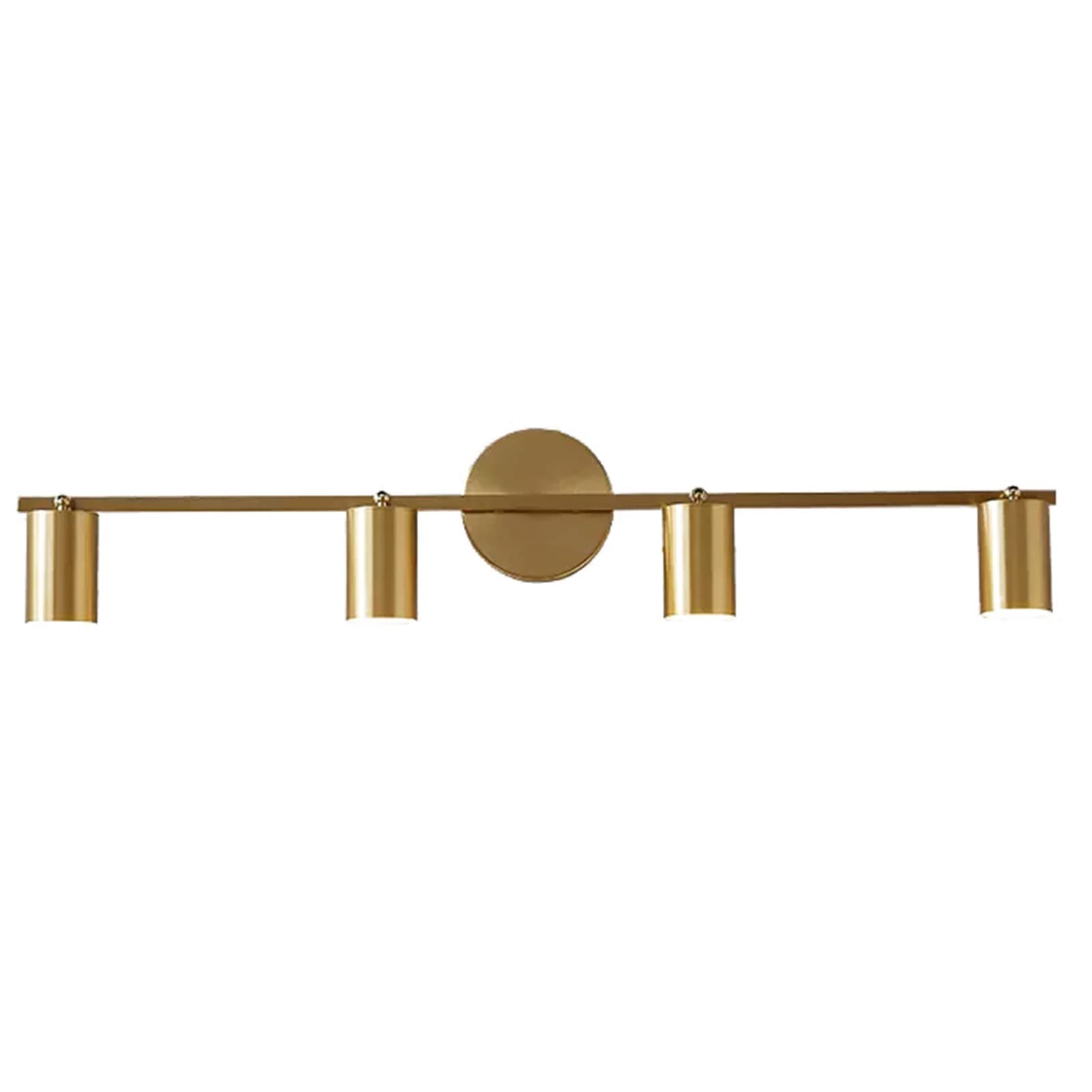 Luci da toeletta Moderne a LED 4 luci Apparecchi di Illuminazione per toeletta da Bagno Luci da toeletta da Bagno Moderne opache （Luce Regolabile in Tre Colori） (Colore : Oro, Dimensioni : 80cm)