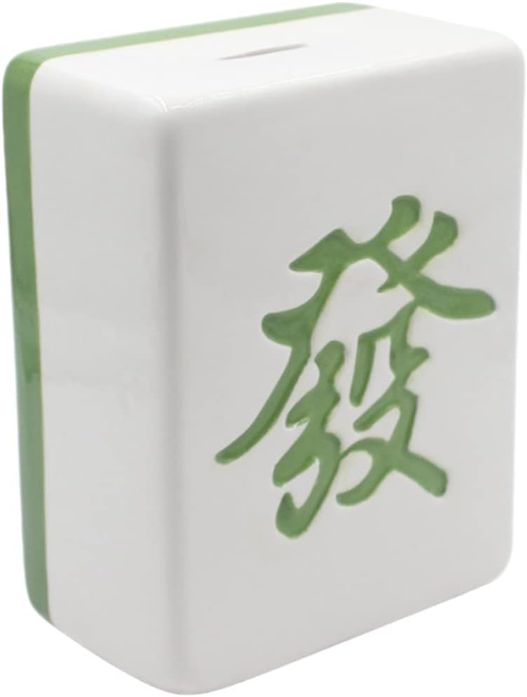 Mahjong Design Bank Decorative Money Holder for Boy Girl Piggy Bank for Boys Girls Unique Table Ornament for Home Decor Money Savings Container