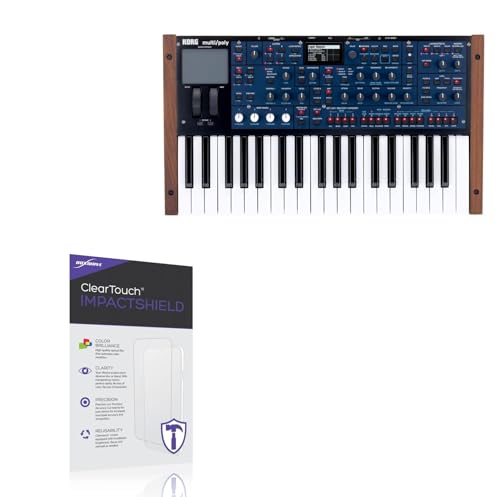 BoxWave Screen Protector Compatible With Korg Multi/Poly Virtual Analog Synthesizer - ClearTouch ImpactShield (2-Pack), Impenetrable Screen Protector Flexible Film