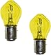 cyclingcolors 2x glühbirne 6V 25/25W BA20D gelb glühlampe motorrad roller mofa auto