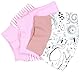 TupTam Baby Mädchen Strampelhose Hose mit Fuß 3er Pack, Farbe: Streifen Pink Tiere Rosa, Größe: 56
