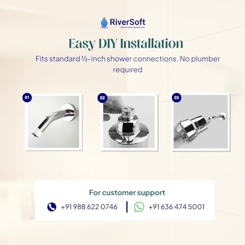 Image of RiverSoft Shower Filter for Hard Water with 5 Mode || for Hair & Skin Protection