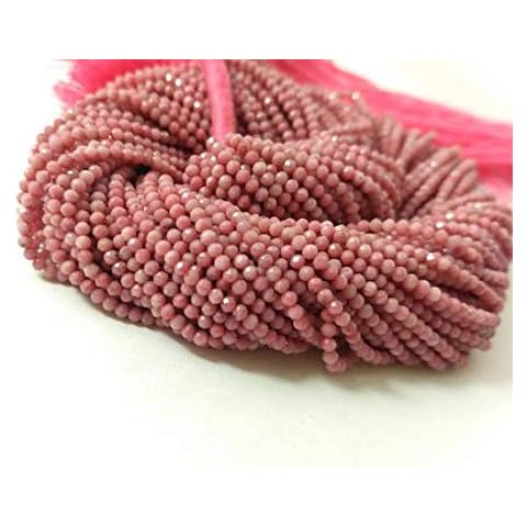 World Wide Gems Beads Gemstone 1 Strand Natural Micro Rhonite Faceted Rondelle Strands Beads 2-2.5mm 13 Inches Strand Code-HIGH-38435 Cover