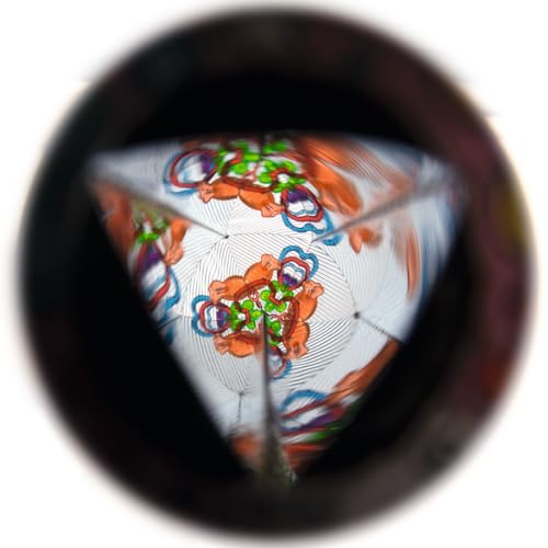 Ameisenkeks® Kaleidoskop Farbenwirbel 3er-Set – Bunte Retro-Optik mit magischen Mustern – Spielzeug für Kinder & Erwachsene – Farbenfrohes Design mit Hippie-Motiven
