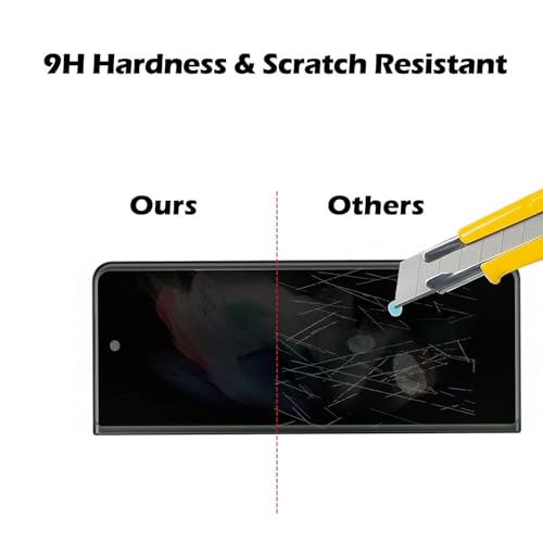 Image of Premium Grade Privacy Tempered Glass Screen Protector Guard Compatible for Samsung Z Fold 4 5G (7.6 Inch, Pack of 1) Full Edge to Edge Coverage Anti-Spy /Anti-Peeping 9H Hardness