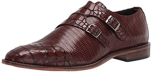 STACY ADAMS Men's Toscano Cap Toe Double Monk Strap Loafer