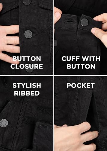 Image of X RAY Boys & Kids Denim Jean Jacket, 100% Cotton & Cotton Flex Washed Fall Outerwear Trucker Casual Jacket for Boys
