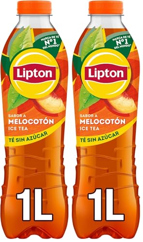 Lipton Té helado con sabor a melocotón, cero azúcar y bajo en calorías, botella de 1 litro (Paquete de 2) Lipton Té helado con sabor a melocotón, cero azúcar y bajo en calorías, botella de 1 litro (Paquete de 2)
