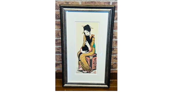 竹久夢二 筆 「 黒船屋 」 日芸版画院 限定300部うち188番