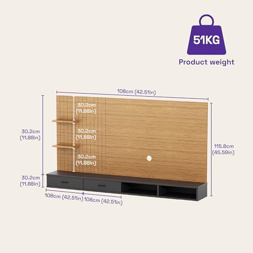Image of Wakefit Brisq Engineered Wood TV Unit