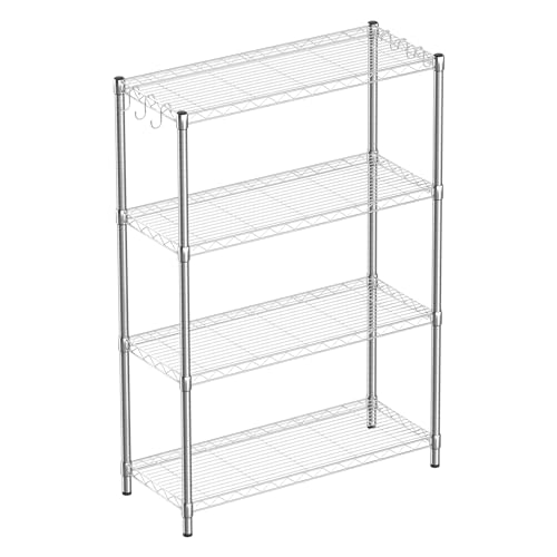 Guan River 4-Shelf Adjustable Metal Shelf Wire Shelving Unit Storage