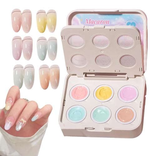 Nail Gel Paleta | 6 ml Portátil,Gel de Presión para Uñas | Para Mujer, Esposa, Amiga, Hermana, Hija, Viajes, Negocios, Interior, Escuela