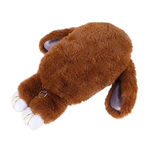 Borsa a tracolla da donna in morbido peluche a