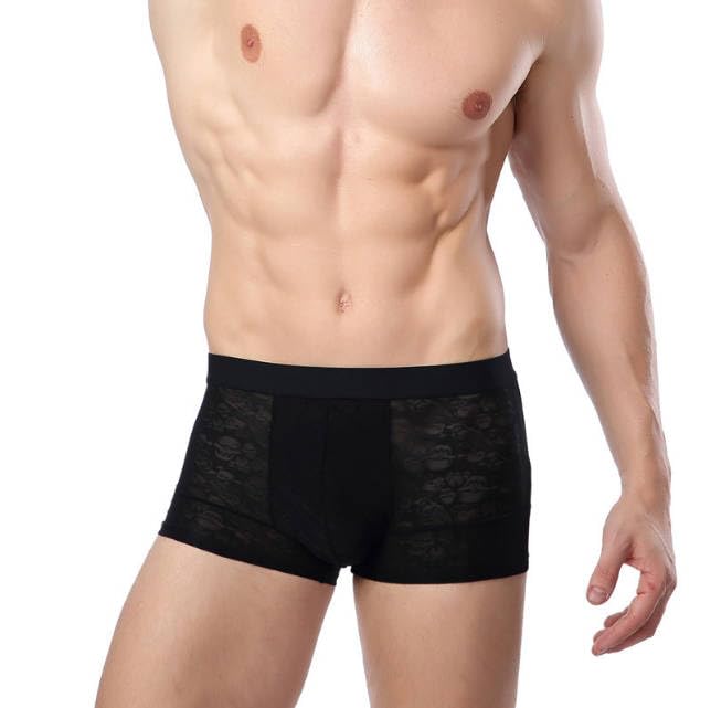3 Pcs Men's Ice Sliky Fiber Breathable Boxer Briefs3