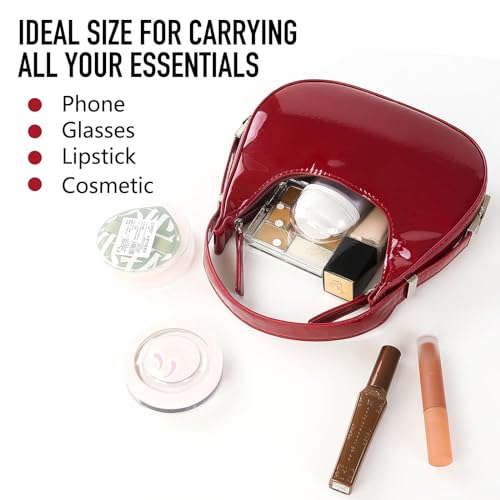 Bolso de hombro pequeño para mujer rojo estilo Y2K miniatura 3