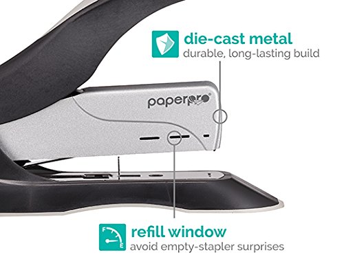 Paperpro - 1305 - Inhance+ 100 Heavy Duty Stapler, 100 Sheets, Grey/Black #TOP3