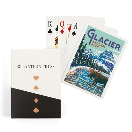 Baraja de cartas póker Glacier National Park Montana