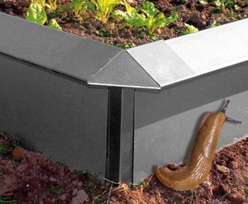 Gartenwelt Riegelsberger 4 Stück Schneckenblech Eckteil 7 x 7 x 20 cm