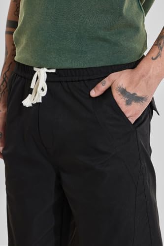 Image of SNITCH Men Track Pants | Relaxed Fit with Elasticated Hem & Drawstring Closure | 100% Polyester Smooth Fabric for Athleisure & Casual Wear
