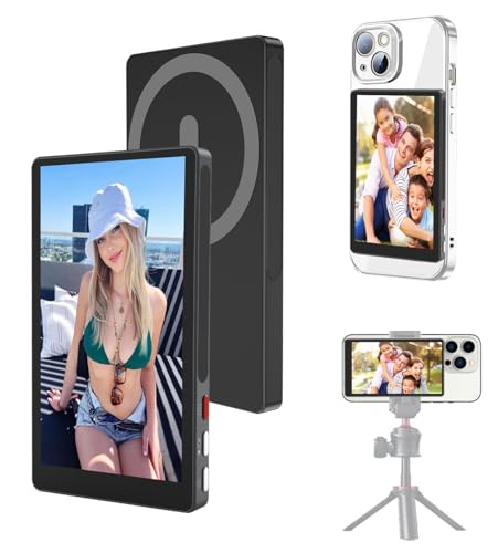 Pantalla monitor selfie para iPhone para evitar errores de encuadre en vivo