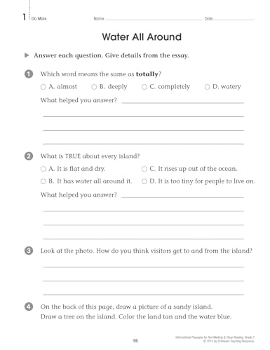 Informational Passages for Text Marking & Close Reading: Grade 2: 20 Reproducible Passages With Text-Marking Activities That Guide Students to Read Strategically for Deep Comprehension - Image 10