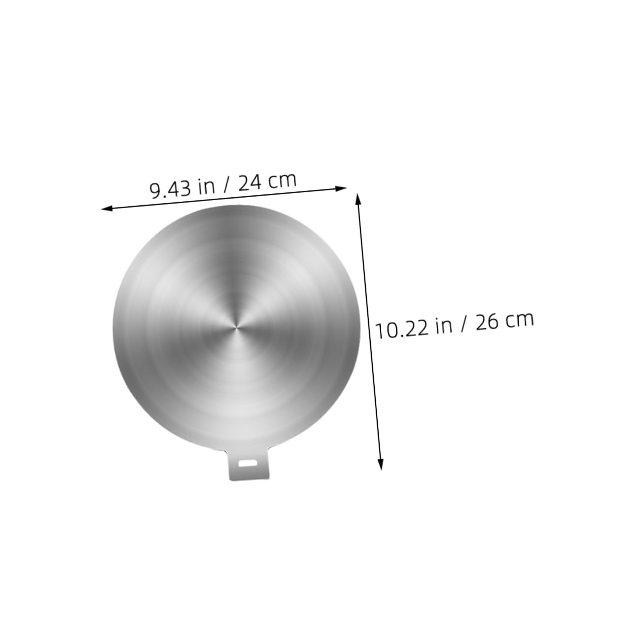 Difusor De Calor Inoxidable para Cocina De Inducción y Gas Placa Adaptadora Mango para Olla y Sartén