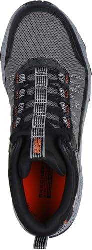 Skechers - Mens Go Run Trail Altitude - Ridgetop Sneakers, Color Charcoal/Orange, Size: 9 XW US2
