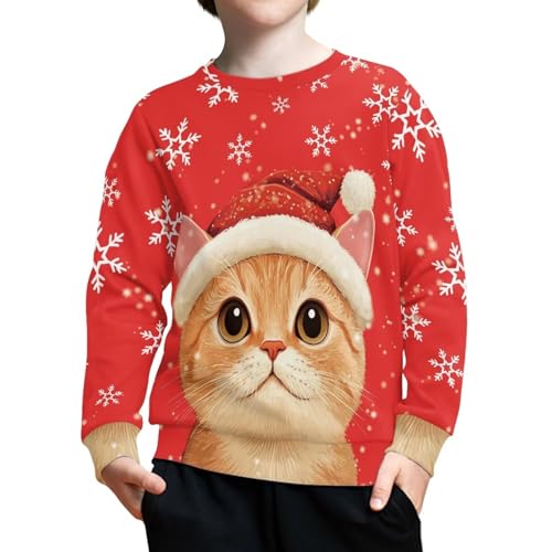 Kids Fall Crewneck Sweatshirt Casual Long Sleeve Pullover Tops3