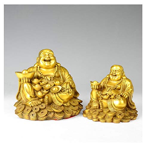 Estatua de Buda Riente de Latón para Decoración de Escritorio miniatura 5