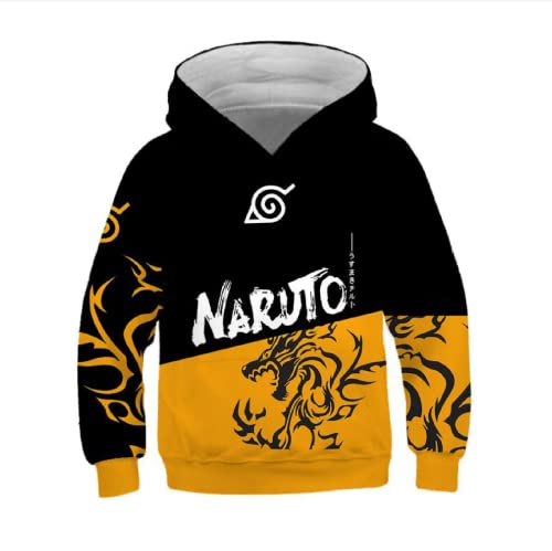 Japonais Anime 3D Impression Sweat À Capuche Garçons Filles Sweats À Capuche Cosplay Pull Automne Hiver Mode Veste Naruto Sweat À Capuche, 25,12 Ans Cover