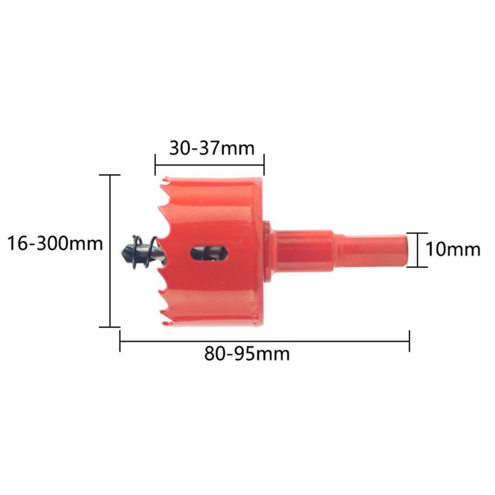 sztuk 16-300mm bimetaliczny zestaw otwornic do drewna do obróbki drewna blachy Plasti kaluminium wiertło wiertnicze akcesoria narzędziowe DIY, 170mm