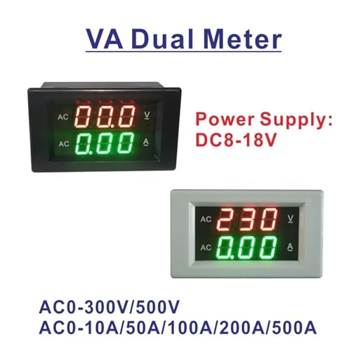 Voltmètre ampèremètre numérique pour tableau électrique alternatif 500V - 3