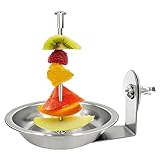 Cuenco para jaula de pájaros - Pico de verduras de acero inoxidable | Dispensador de alimentos para pájaros,Para el hogar de cócteles Cockatiel Conure Cage Maison Jardín Balcón