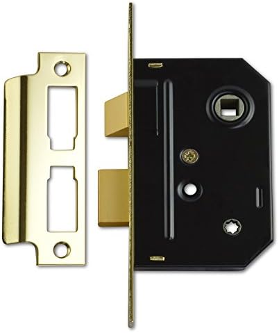 Yale Locks 3PM888PB2 Lot De 3 Verrous à Mortaiser Finition Laiton Poli 64 Mm - YAL3PM888PB2