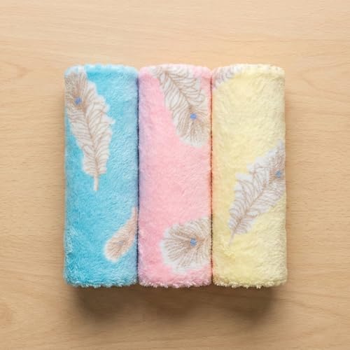 Image of QURIPE 10 Pack Kitchen Cloth Dish Towels, Microfiber Cleaning Cloth Double-Sided Dish Drying Towel Reusable for House Furniture Table Kitchen Dish Window Glasses (Leaf)