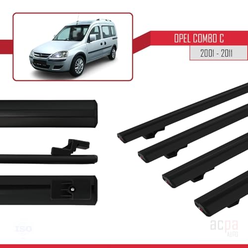 Barres de Toit Railing pour Opel Combo C Solution Manque d'Espace