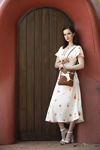 Image of Myra Bag Cowprint Purse - Cowprint Bags for Women, Over The Shoulder Purse