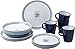 BRUNNER Atlantic Melamin Geschirr-Set 16-TLG