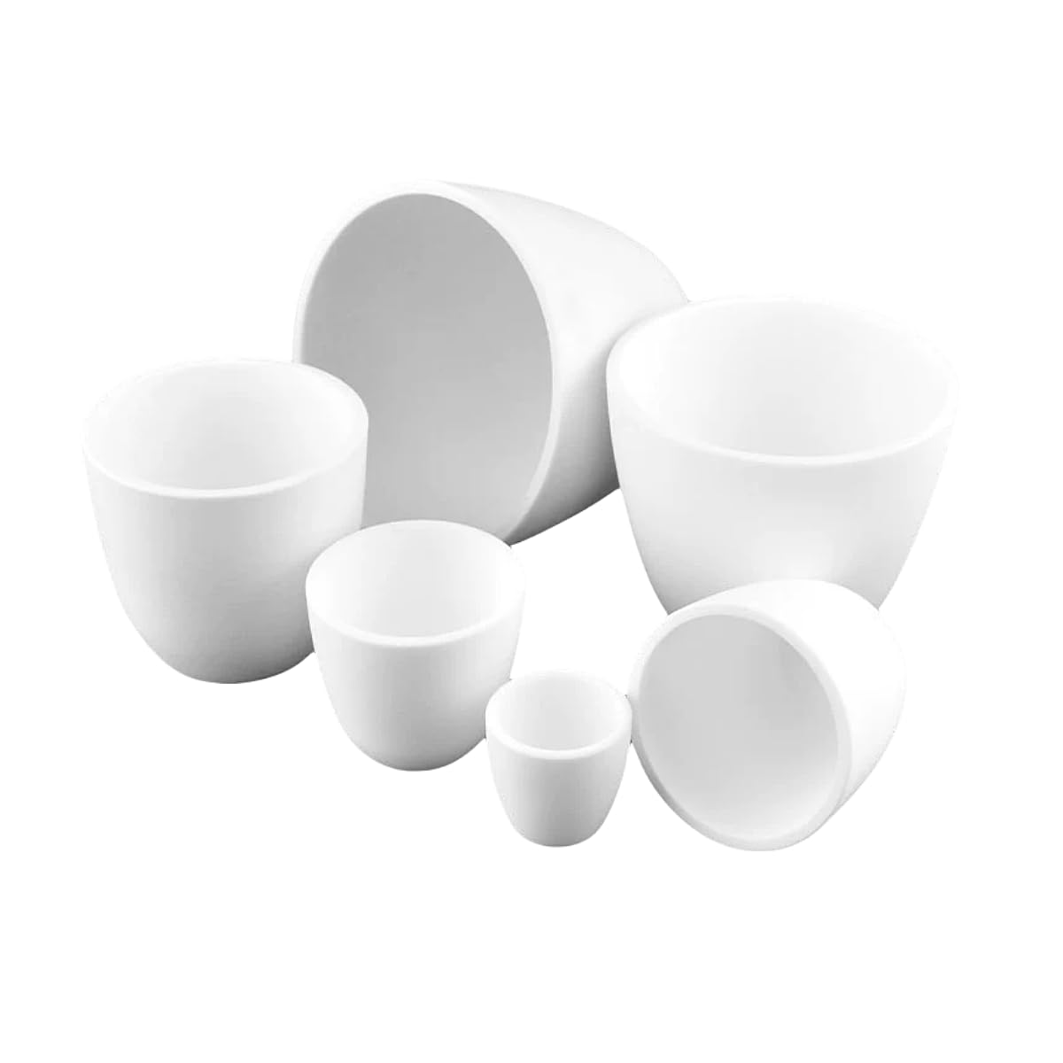 Crisol cerámico de de alúmina 99% de alta pureza-crisol de corindón resistente a altas temperaturas 1 Uds(100mmx60mmx118mmx500ml)