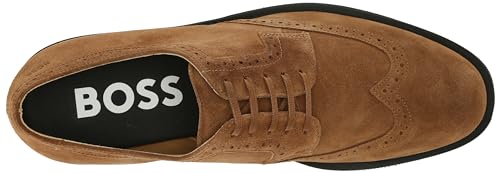 Image of BOSS Men's Baird Suede Leather Derby Shoe