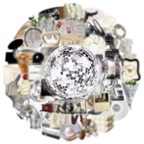 Image of 60 Pcs Luxury Ins Style Transparent Stickers for Scrapbooking (Luxurious) | Luxury Self-Adhesive Scrapbooking Stickers Supplies Journal Stuffers for Adult Card Making Letters DIY