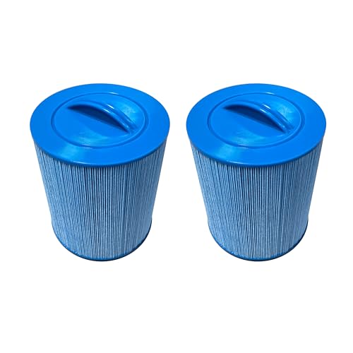 Malaka Spa Filter Compatible with AKU0135 AKU1609 PWL35P3 PWL35P3-M 1-1/2'' SAE Thread/Coarse Thread φ6x7 '' Hot tub Filter Cartridge (NOT MPT/Fine Thread), 35 sq.ft, 2-Pack (Blue)
