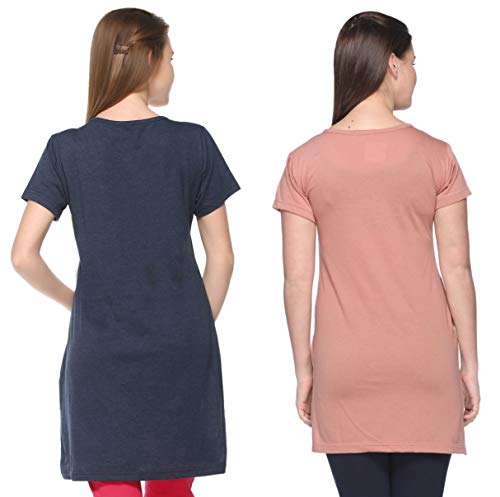 Image of In Love Women's Plus Size Cotton Printed T-Shirt with Pocket - Combo Pack of 2