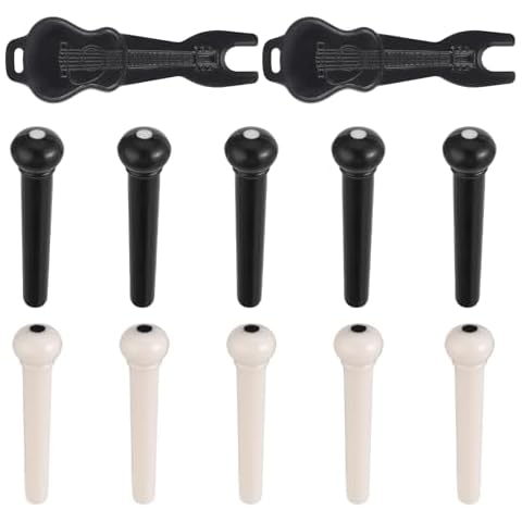 12 PCS Acoustic Guitar Bridge Pins Kit Cover