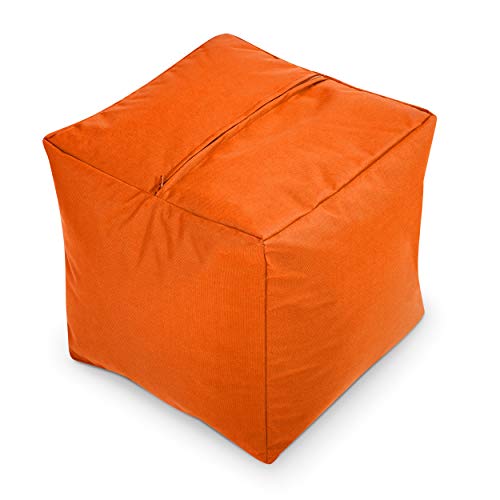 Green Bean© Outdor Pouf-Hocker 40x40x40cm mit EPS-Perlen Füllung - Erweiterung & Addon für Sitzsäcke: Fußhocker… – Bild 6