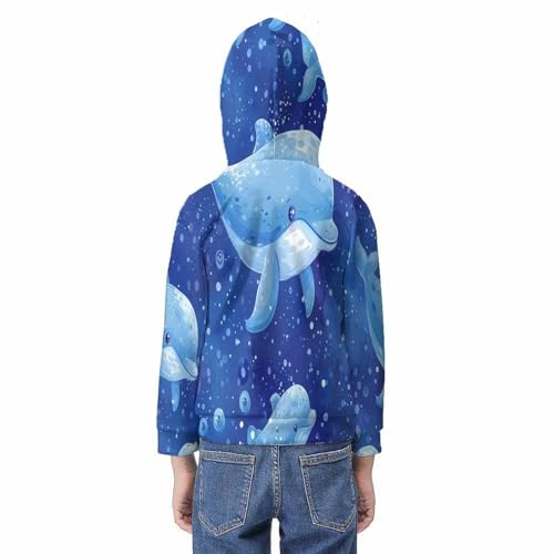 Dessin animé sweat Les dauphins avec impression 3D durable unisexe - 6