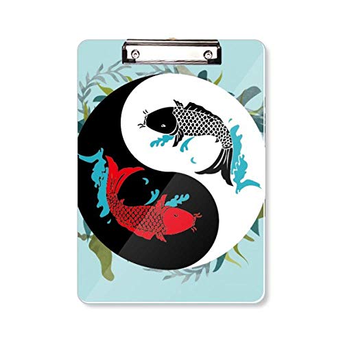 Porte-bloc A4 design traditionnel huit trigrames Taichi de qualité